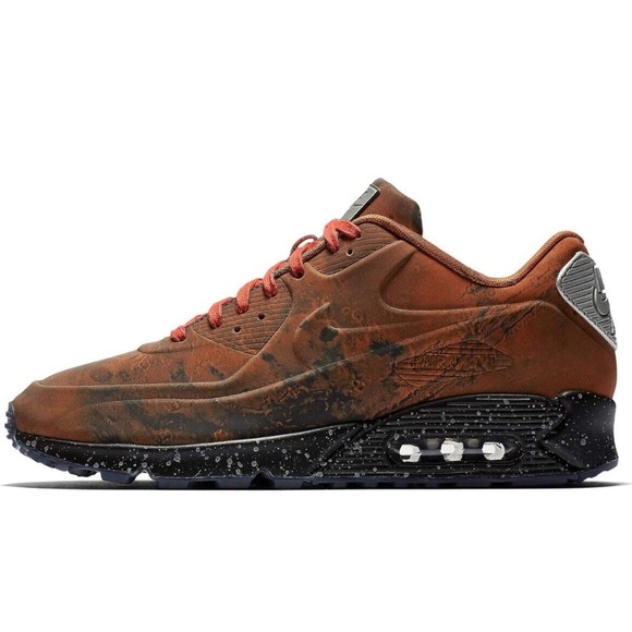 Nike Air Max 90 Mars Landing Stone Magma Orange Black New in Box Womens Size 6 - Picture 7 of 15